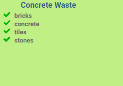 Concrete Waste